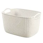 Curver Grozs Knit L taisnstūris 19L 40X30X23Cm balts 0803670X64
