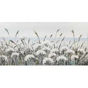 Eļļas glezna 70X140Cm, balti ziedi 4741243870154
