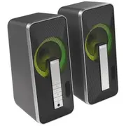 Genesis Computer Speaker Helium 100Bt Rgb Gaming Speakers, Bluetooth, Silver/Black Ncs-1635
