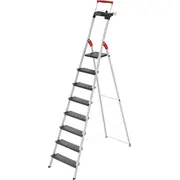 Hailo Kāpnes mājsaimniecības L100 Topline / alumīnija 8 pakāpieni 038050807