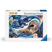 Ravensburger 00813 Puzzle ar 5000 gab Dragon Day and Night 4005555008132
