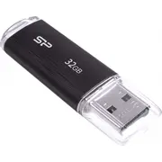 Silicon Power Ultima U02 32 Gb, Usb 2.0, Black Sp032Gbuf2U02V1K