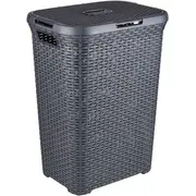 Curver Veļas kaste Natural Style 60L tumši pelēka 0800707308