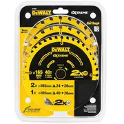 Dewalt Dt10397-Qz Zāģripas Extreme 2 x 165 24T  1 40T