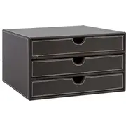Dokumentu atvilktnes 3X Walter 25X33Xh18 cm, tumši brūns ādas aizvietotājs 4741243799691