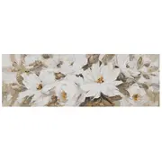 Eļļas glezna 50X150Cm, balti ziedi 4741243870468