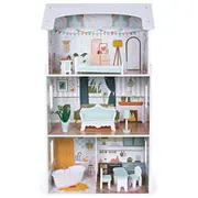 Gerardos Toys koka leļļu māja ar Led apgaismojumu, Luna Gt61247
