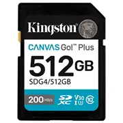 Kingston 512Gb Uhs-I Sd Memory Card Class 10, U3, V30 Sdg4/512Gb