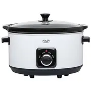 Lēnvāres katls Adler Slow Cooker Ad 6413W 6413 White