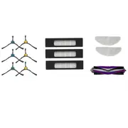 Midea Spare Parts Kit Side Brush6Pcs, Main Brush1Pc, Hepa Filter3Pcs, Mopping Cloth2Pcs for 12175000A43592