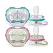 Philips Avent māneklītis Ultra Air Night, 0-6M, 2Gab, meitenēm - Scf376/19