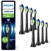 Philips Hx6068/88 Sonicare Optimal White birstes uzgaļi 8Gab., melns