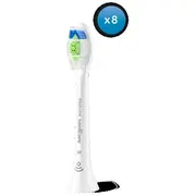 Philips Sonicare W2 Optimal White zobu birstes uzgalis, 8 gab, balti Hx6068/87