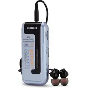 Aiwa R-22Sl kabatas radio ar austiņām, pelēks