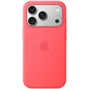 Apple iPhone 17 Pro Silicone Case with Magsafe, Bright Guava Mhw04Zm/A