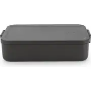 Brabantia Make  Take pusdienu kārba, plakana, dark grey 202704