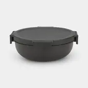 Brabantia Make  Take salātu trauks, 1.3L, Dark Grey - 206344