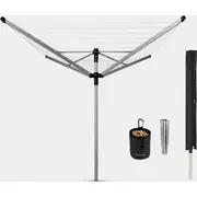 Brabantia rotējošs veļas žāvētājs, 50M, met.stiprpārvsoma, Metallic Grey - 100246