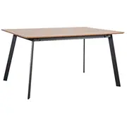 Ēdamistabas galds Helena 160X90Xh75Cm, galda virsma ozola finieris Mdf, apdare lakots, kājas me 4741243200777