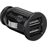 Goobay 58912 Dual-Usb Car Charger, Black