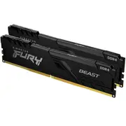 Kingston Fury Beast Black 16Gb Ddr5 6000Mhz, Cl30 Kit Kf560C30Bbek2-16