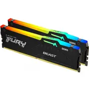Kingston Fury Beast Rgb 64Gb Ddr5 5200Mhz Kit2 2 x 32Gb Kf552C40Bbak2-64