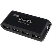 Logilink Usb 2.0 female - 4X Hub Black Ua0085