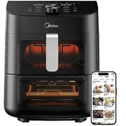 Midea Two Zone Airfryer Mad1100Dadk, Black Mad1100Dadk