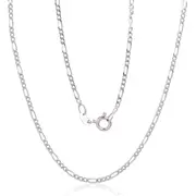 Sudraba ķēdīte Figaro 1,8 mm, dimantu apstrādājums 2400052Prh-Gr, Sudrabs 925, rodijs Pā 2400052Prh-Gr
