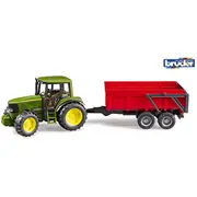 Bruder Rotaļlieta traktors John Deere 6920 ar piekabi 02057