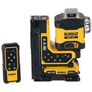 Dewalt Dcle34035D1-Qw Lāzera līmeņrādis zaļš ar tālvadības pulti 3X360 2.0Ah 18V