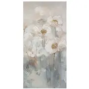 Eļļas glezna 60X120Cm, balti ziedi 4741243893337