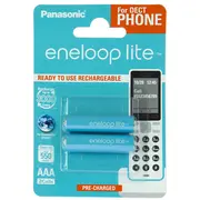 Panasonic Eneloop Lite 2 x Aaa 550Mah Bk-4Lcce/2De