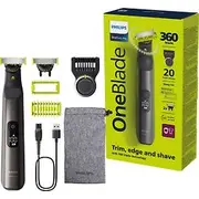 Philips Qp6552/15 Oneblade Pro 360 skuveklis 20Mm seja ķermenis, hroma