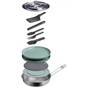 Stanley Ēdienu gatavošanas komplekts kempingā Wildfare Core Fry Pan Cookset 0,94L zilganpelēks/t 2812162006