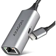Axagon Ade-Txpd Usb-C Usb3.2 Gen 1 - Gigabit Ethernet  Pd 100W, Switch comp., metal, grey