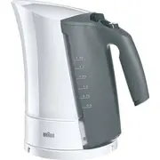 Braun Wk 300 Standard kettle, 2200 W, 1.7 L, Plastic, White, 360 rotational base Wk300 White