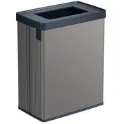 Curver Atkritumu tvertne taisnstūrveida metalizēta Verto Recycle 54L pērļu pelēkā krāsā 0800395Y83