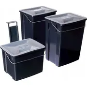 Curver Atkritumu tvertņu komplekts Biobox 2X10L6L pelēks 0808993840