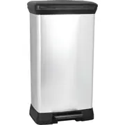 Curver Pedāļspainis metalizēts Deco Bin 50L sudraba 0802162582