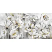 Eļļas glezna 50X100Cm, balti ziedi 4741243870062
