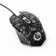 Gembird Optical Led mouse Mus-6B-Grafix-01 Black