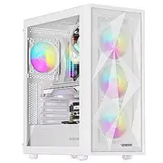 Genesis Diaxid 605 Argb Gaming Pc Case, White Npc-2173