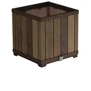 Keter Puķu pods Deco Square Planter Walnut 29213622533