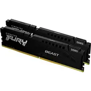 Kingston Fury Beast Black 64Gb Ddr5, 6000Mhz Kit 2 x 32Gb Kf560C36Bbek2-64