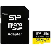 Silicon Power Microsd Inspire 256Gb, Cl10, V30, A2 Sp256Gbstxla2V1Nsp