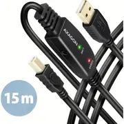 Axagon Usb 2.0 A-M  B-M cable, 15 m long. Adr-215B