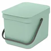 Brabantia atkritumu tvertne Sort Amp Go, 6 l, Jade Green 211768