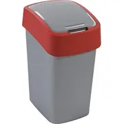 Curver Atkritumu spainis Flip Bin 25L sudraba/sarkans 0802171547
