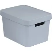 Curver Kaste ar vāku Infinity Recycled 17L 36X27X22Cm pelēka 0804743099
